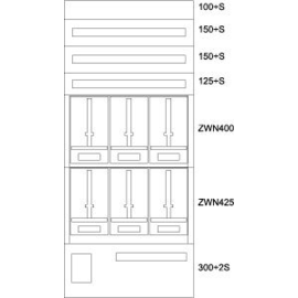 137573 Eaton BP-U-3S-EN-800/17-6Z Unterputz-Zählerverteiler OOE, S Produktbild