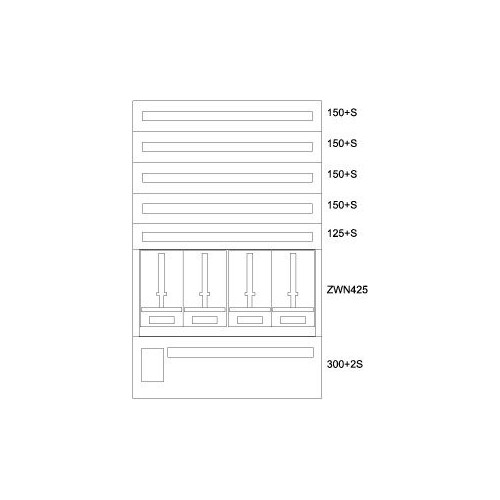 137588 Eaton BP-O-EN-1000/15-4Z Aufputz-Zählerverteiler OOE, S Produktbild Front View L