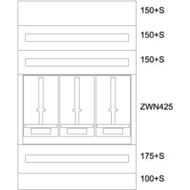 137819 Eaton BPZ-MES-TN-800/12-3Z Zählerverteiler-Montageeinsatz Tirol Produktbild