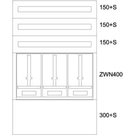 138042 Eaton BPZ-MES-NN-800/12-3Z Zählerverteiler-Montageeinsatz NOE Produktbild