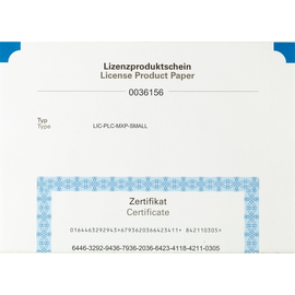 140389 Eaton LIC-PLC-MXP-SMALL Lizenzproduktschein PLC-Runtime SMALL . Produktbild front M