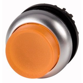 167433 Eaton M22-DLH-A Leuchtdrucktaste,hoch,bernstein Produktbild front M