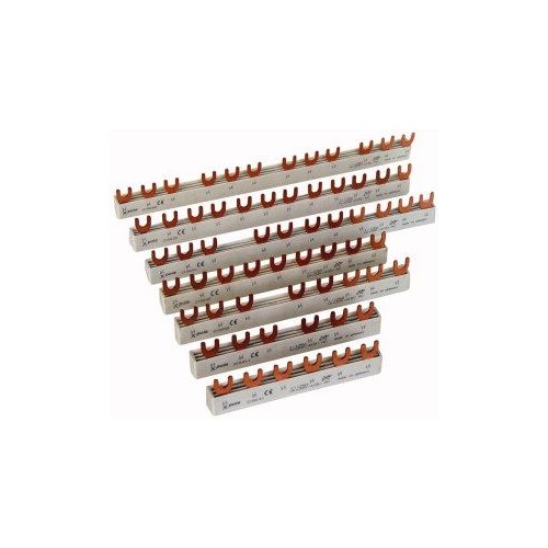 215641 Eaton EVG-2PHAS/12MODUL Euro-Vario-Sammelschiene (Gabel) 10 mm², Produktbild Front View L