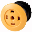 216739 Eaton M22S-DP-Y-X Pilzdrucktaste,ohne Beschriftung,gelb Produktbild front S