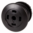 216761 Eaton M22S-DRP-S-X Pilzdrucktaste,oh.Schild,rastend,schwarz Produktbild front S