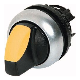 216839 Eaton M22-WLK3-Y Leuchtwahltaste,3 Stellungen,gelb Produktbild front M