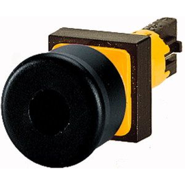 257063 Eaton Q25PV-S Stopp/Halt -Taste,unbeleuchtet, schwarz Produktbild front M