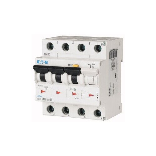 170929 Eaton FRBM6-C16/3N/01-A FI/LS Kombischalter Produktbild Front View L