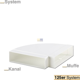 771818 Eupar Kanalbogen 125erF 90° horiz Produktbild