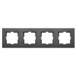 92180644 Viko Novella 4-Fach Rahmen Anthrazit Produktbild front S