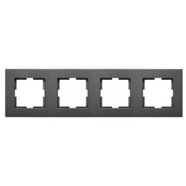92180644 Viko Novella 4-Fach Rahmen Anthrazit Produktbild front M