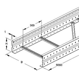 301102 Niedax WSL 150.200 Weitspannkabelleiter 150x200x6000mm Produktbild