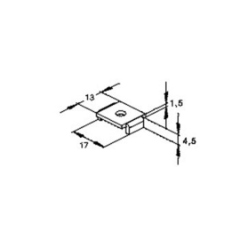 GU 205 Niedax U-Gleitmutter ohne Zylinderkopfschraube Produktbild front M