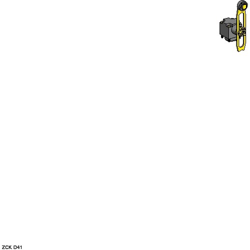 ZCKD41 Telemecanique Positionss. Kopf Längenv., Rollenh. Produktbild Front View L
