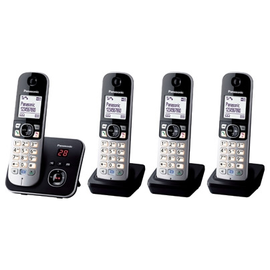 KX-TG6824GB Panasonic Telefon Schnurlos m. 2 zus. Mobilteilen Produktbild