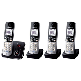 KX-TG6824GB Panasonic Telefon Schnurlos m. 2 zus. Mobilteilen Produktbild front M