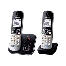 KX-TG6822GB Panasonic Telefon Schnurlos Telefon m. 2.- Mobilteil sw Produktbild