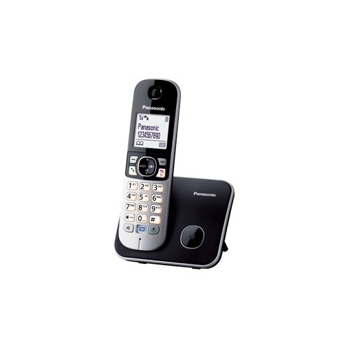 KX-TG6811GB Panasonic Telefon Schnurlos Telefon schwarz Produktbild Front View L