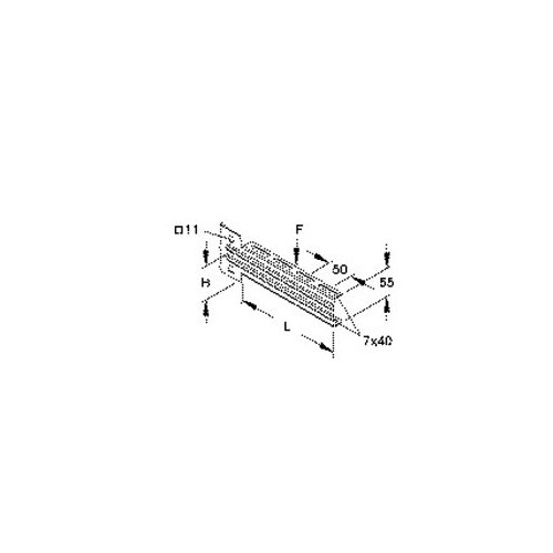 329021 Niedax Ausleger V2A KTUM 100 E3 Produktbild Front View L