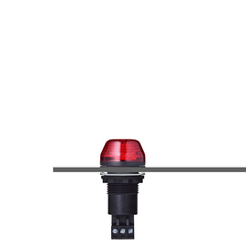 800512313 Auer J. ISS LED Blitzleuchte rot 230/240V M22 Produktbild front M