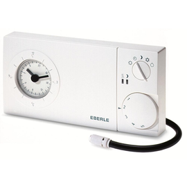 517270651100 EBERLE Easy 3 fw AP Uhren- thermostat Wochenprog. Weiss Fernfühler Produktbild