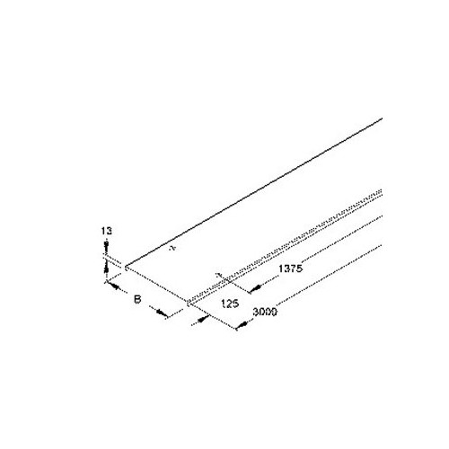 RDV70 Niedax Kabelrinnendeckel Produktbild Front View L