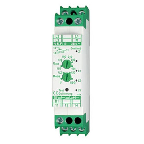 nkr509 SCHALK Netz-Überwachungs-Relais mit Drehfeld 3x230V Produktbild Front View L