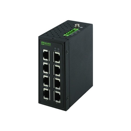 58152 Murrelektronik 8 Port Ethernet Tree 8TX Metall - Unmanaged Switch Produktbild Front View L