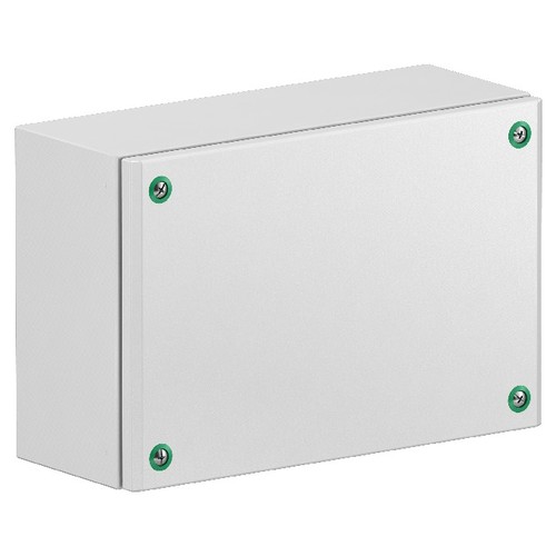 NSYSBM203012 Schneider Industriegehäuse IP66 200x300x120mm HxBxT glatte Wände Produktbild Front View L