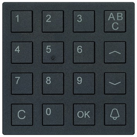 AMI10300-0057 TCS Tastaturmodul mit Codeschlossfunktion Schwarz eloxiert Produktbild