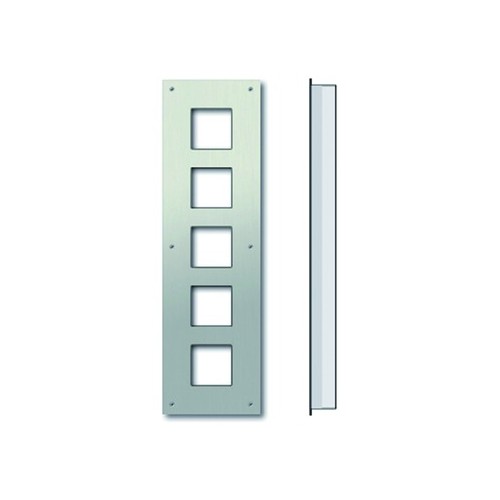 ZAU2005-0030 TCS Unterputzmontageset m. 5 Ausschnitten 1-spaltig Edelstahl Produktbild Front View L