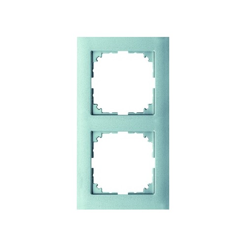 MEG4020-3660 Merten Rahmen 2fach M-Pure aluminium Produktbild Front View L