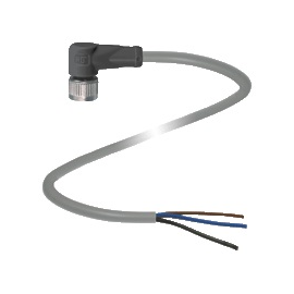 116450 Pepperl & Fuchs Kabeldose 3-pol. M12 mit 5m Kabel 3x0,34mm² Produktbild front M