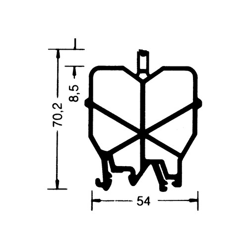 0485660000 WEIDMÜLLER HP 2 ADP2 Abschluss- und Zwischenplat Produktbild Front View L