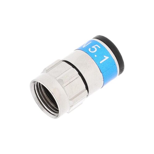 209132 P-SAT F-Push/6-51 Push-ON- Stecker f. Kabel 1,1/5,0 (KK2000) Produktbild Front View L