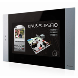 DI-DSK15-1-B Divus SUPERIO 15" kapazi schwarz Glas-Touchpanel Produktbild
