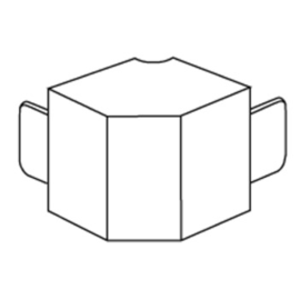 343670 Niedax Ausseneck 90° 18x17,5 brau FA2020.5 Produktbild front M