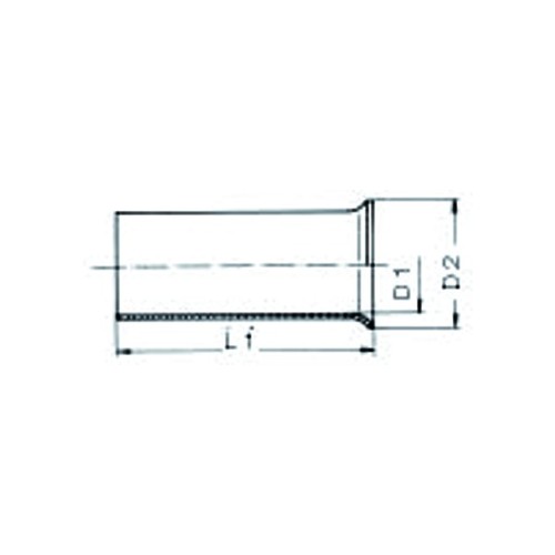 0191900000 WEIDMÜLLER H6,0/12 Aderendhülse Produktbild Front View L