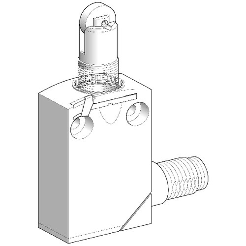 XCMD21F2C12 Telemecanique Positionss. gerade RS MR 1S1O M12 Produktbild Front View L