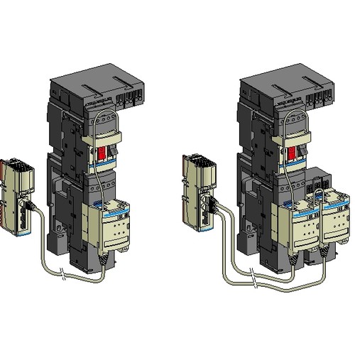 LAD311 Schneider E. Adapterplatte f.GV2ME(P) UND LC1D09-D38 Produktbild Front View L