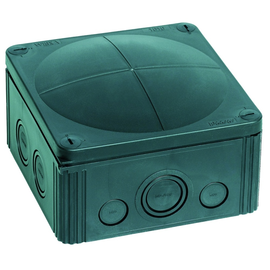 10062215 Wiska Combi 1010/5/S FR- Abzweigdose schw.IP66 140x140x82+5x10 Kl Produktbild front M