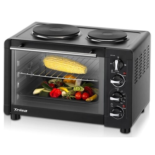 7348 4712 Trisa Ofen mit Kochplatten Bake & Cook  30L Produktbild Front View L