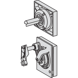 28944 Schneider E. Drehantrieb rot seitlich m. Türkupplung Produktbild