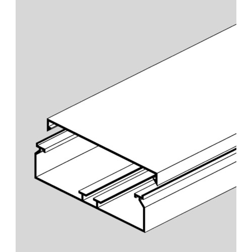 2893 GGK LFG 40x150 Kabelkanal Lichtgrau HxB Produktbild Front View L