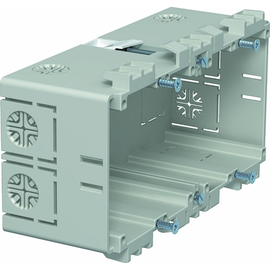 6270778 Obo 2390/8T2 Geräteeinbaudose 2 fach für GEK Polyvinylchlorid steing Produktbild front M