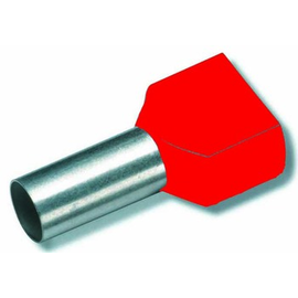 701579 Eltropa Twin-Aderendhülse mit Isolation, 2x1qmm, L8mm, rot Produktbild