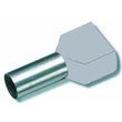 701582 Eltropa Twin-Aderendhülse mit Isolation, 2x4qmm, L12mm, grau Produktbild