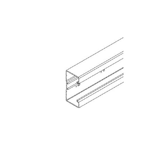 050561 Niedax BU651308.3 Kanal- Unterteil 133X66X2000mm Produktbild Front View L