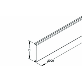 GDS 78W    Niedax  Stahldeckel Geräteeinbaukanal Oberteil Produktbild