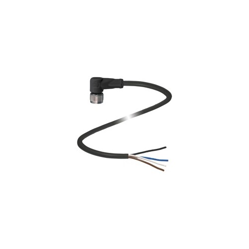 217849 Pepperl+Fuchs V1-W-BK10M-PUR-U Kabeldose M12 4pol. PUR-Kabel 10m Produktbild Front View L